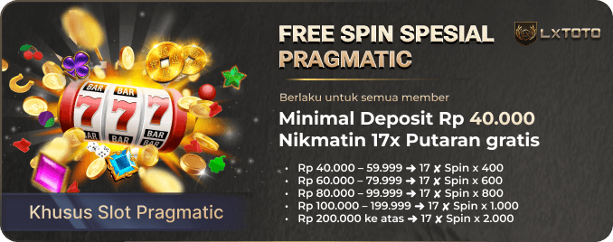 FREE SPIN 17✘ SPESIAL PRAGMATIC