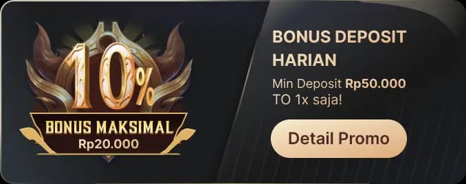 02# BONUS DEPOSIT HARIAN โ TO 1X!